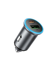 Автомобільний зарядний пристрій ACEFAST B15 65W 1 USB-A + 1 USB-C Metal Gray Відсутній 1 USB-A + 1 USB-C Metal Gray (6974316284963)