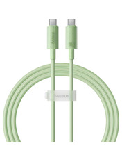 Кабель синхронізації Baseus Habitat Type-C to Type-C Natural Green 100W 1m Natural Green (P10360202631-00)