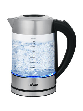 Електрочайник Rotex RKT87 Silver/Black (RKT87-SGS)