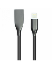 Кабель синхронізації PowerPlant USB to Lightning Black 1 1m Black (CA911790)