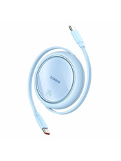 Кабель синхронізації Baseus Free2Pull Mini Type-C to Type-C Blue 60W 1m Blue (P10364500311-01)