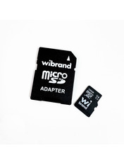 Карта пам'яті Wibrand microSDXC 128GB Class 10 + SD-adapter (WICDHU1/128GB-A) Так Class 10 128 ГБ