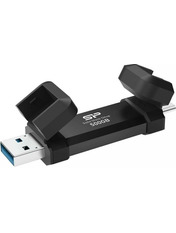Портативний SSD Silicon Power DS72 500GB USB 3.2 Black (SP500GBUC3S72VPK) 500 ГБ
