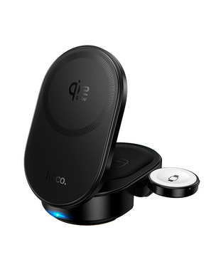Мережевий зарядний пристрій Hoco CQ23 3-in-1 Magnetic 25W Black