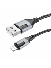 Кабель синхронізації Borofone  BX101 CreatorUSB to Lightning Black 12W 1m Black