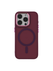Чохол Space Magnetic Color with Magsafe для Apple iPhone 15 Pro Max Bordo Bordo (6941830572)