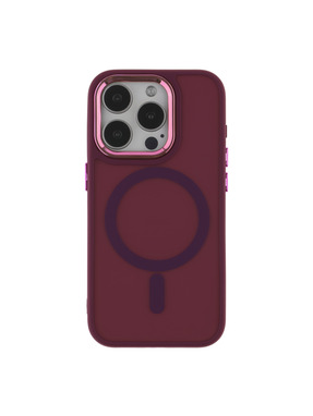 Чохол Space Magnetic Color with Magsafe для Apple iPhone 15 Pro Max Bordo (6941830572)