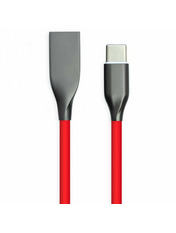 Кабель синхронізації PowerPlant USB to Type-C Red 1 1m Red (CA911387)