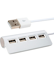 USB-хаб Vinga USB 2.0 (4xUSB 2.0) Silver
