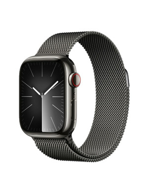 Смарт-годинник Apple Watch Series 9 45mm Cellular Graphite Steel Case with Graphite Milanese Loop (MRMX3)