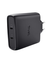 Мережевий зарядний пристрій Trust Maxo GaN 2 USB-C Black 100 Відсутній (2 USB-C) 100W Black (25527)
