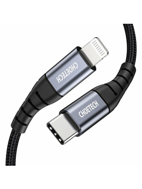 Кабель синхронізації Choetech IP0041 Type-C to Lightning 2m Black (IP0041-BK)