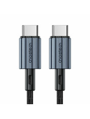 Кабель синхронізації Choetech XCC-1014 Type-C to Type-C Black 1,2 Ні 60W 1,2m Black (XCC-1014-BK)