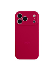 Чохол Silicone Case Full Aquarelle для iPhone 17 Pro Max Rose Red