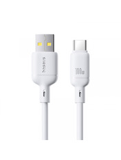 Кабель синхронізації Baseus Silky USB to Type-C White 2 100W 2m White (P10377703213-01)