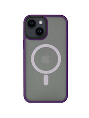 Чохол Metal Buttons Magsafe для Apple iPhone 14 Plus Deep Violet
