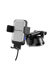 Автомобільний тримач ColorWay AutoSense Решітка Black (CW-CHAW040Q-BK)