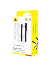Кабель синхронізації Baseus MVP 3 Type-C to Lightning 1 20W 1m 90° Black (P10382501121-00)