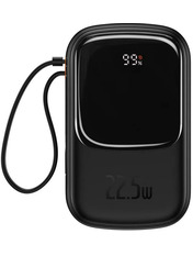 Павербанк Baseus Qpow Pro 1xUSB-C + 1xUSB-A 22,5W 20000mAh Black