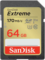 Карта пам'яті SanDisk Extreme Plus SDXC 64GB UHS-I U3 (SDSDXW2-064G-GNCIN) 64 ГБ