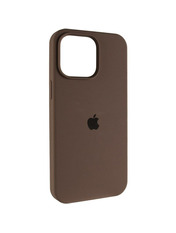 Чохол Silicone Case (AA) Logo with MagSafe для Apple iPhone 17 Pro Max Brown Brown (6910580321)