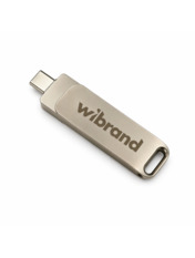 Портативний SSD Wibrand Wolf Сріблястий 1 ТБ 1TB USB Type-A/ USB Type-C Silver (WIEXSSD/WO1TB)