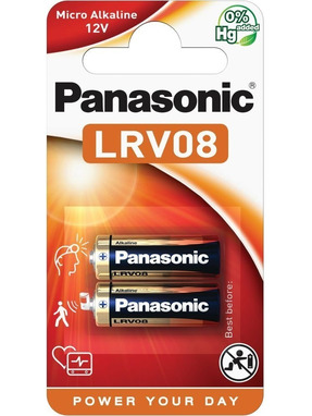 Батарейка Panasonic LRV08 A-23 Alkaline 2шт (LRV08L/2BE)
