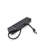 USB-хаб Pino UH-703 USB-A (7xUSB 3.0) Black (NX-UH-703)