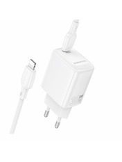 Мережевий зарядний пристрій Borofone BN28 Fuente (1 USB-C) 30W White