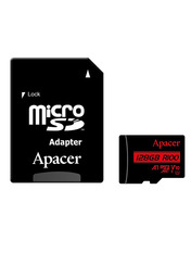 Карта пам'яті Apacer microSDHC 128GB Class 10 + SD-adapter (AP128GMCSX10UB-R) 128 ГБ Class 10 Так
