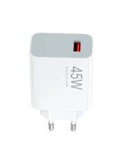 Мережевий зарядний пристрій Xiaomi TurboCharge White Відсутній 1 USB-A (1 USB-A) 45W White (BHR07SLEU) 45