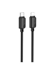Кабель синхронізації Hoco X113 Type-C to Lightning Black 27W 1m Black