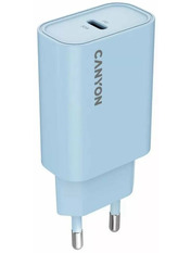 Мережевий зарядний пристрій Canyon OnCharge 30CL Light Blue (1 USB-C) 30W Light Blue (CNE-CHA30CLLBL)