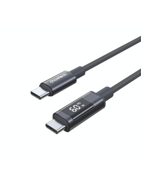 Кабель синхронізації Choetech Type-C to Type-C 60W 1,2m Gray (XCC-1068-GY)
