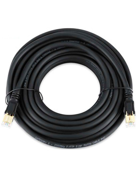Мережевий патч-корд VEGGIEG CCA Cat.8 S/FTP 10m Black (PCV-V-E808)
