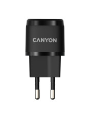 Мережевий зарядний пристрій Canyon H-20 (1 USB-C) 20W Black Black