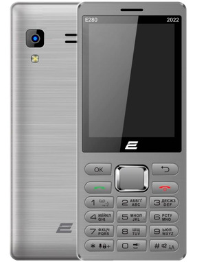 Кнопковий телефон 2E E280 2022 DS Silver (688130245227)