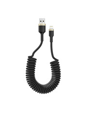 Кабель синхронізації ColorWay Spiral USB to Lightning 12W 1m Black