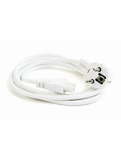Кабель живлення Cablexpert PC-186 CEE 7/7 to C5 1,8m (3x0.75mm²) White (PC-186-ML12-W)
