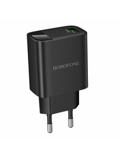 Мережевий зарядний пристрій Borofone BA95A (1 USB-A) 18W Black