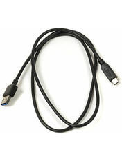 Кабель синхронізації PowerPlant USB to Type-C Black 1 1m Black (CA910816)