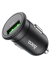 Автомобільний зарядний пристрій Hoco Z43 Mighty 18W 1 USB-A Black Відсутній 1 USB-A Black