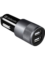 Автомобільний зарядний пристрій Defender UCA-21 10W 2 USB-A Black