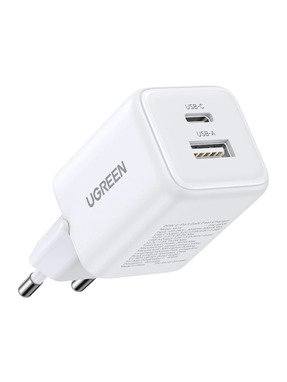 Мережевий зарядний пристрій Ugreen X514 (1 USB-A + 1 USB-C) 20W White (UGR-65006)