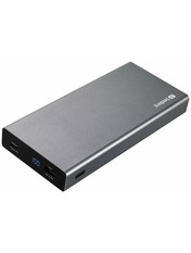 Павербанк Sandberg Power Bank 1xUSB-C + 1xUSB-A 20000 Grey 12W 20000mAh Grey (420-52) 12