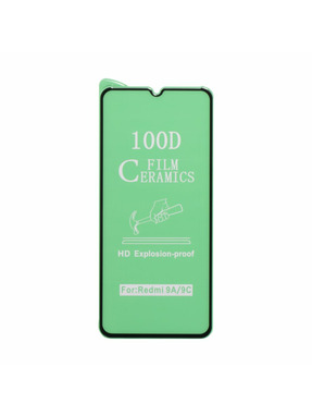 Захисне скло Ceramic для Xiaomi Redmi 9C глянсове Black