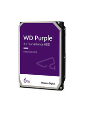 HDD накопичувач Western Digital Purple SATA Новий 3.5" 5400 128 6 ТБ 6TB 5400rpm 128MB 3.5" (WD62PURZ)