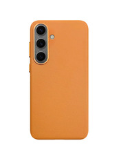 Чохол Leather Case для Samsung Galaxy S25 Orange