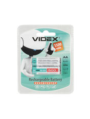Акумуляторна батарейка Videx 23339 AA Ni-MH 1 500 2 1500mAh 2шт (23339)