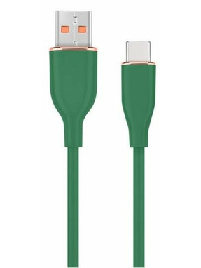 Кабель синхронізації Cablexpert Premium USB to Type-C 1,5m Green (CC-USB2S-AMCM-1.5M-G)